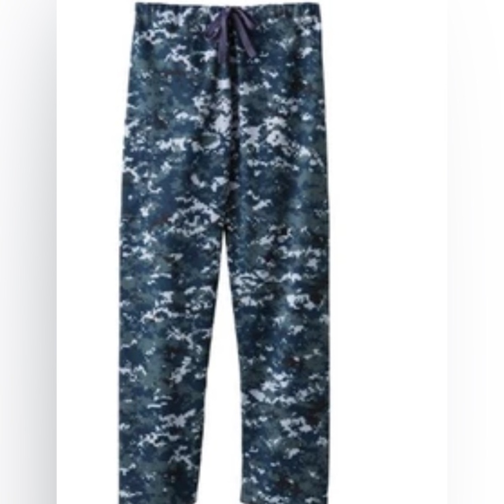 White Swan Fundamentals Adult 4X Scrub Pants 14020 3020 Navy Blue Camo Digital